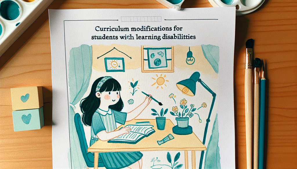 Curriculum Modifications for Students with Learning Disabilities